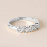 Aurora Asscher Elegance Band Ring ABB-714-OV-D-3  - Abtin & Co.