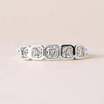 Aurora Asscher Elegance Band Ring ABB-714-AS-D-3  - Abtin & Co.