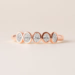 Aurora Asscher Elegance Band Ring ABB-714-OV-D-5  - Abtin & Co.