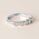 Aurora Line Heart Elegance Band Ring ABB-714-V1-HT-D-2  - Abtin & Co.
