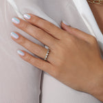 Aurora Line Heart Elegance Band Ring ABB-714-V1-HT-D-1  - Abtin & Co.