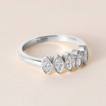 Aurora Marquise Elegance Band Ring ABB-714-MQ-D-3  - Abtin & Co.