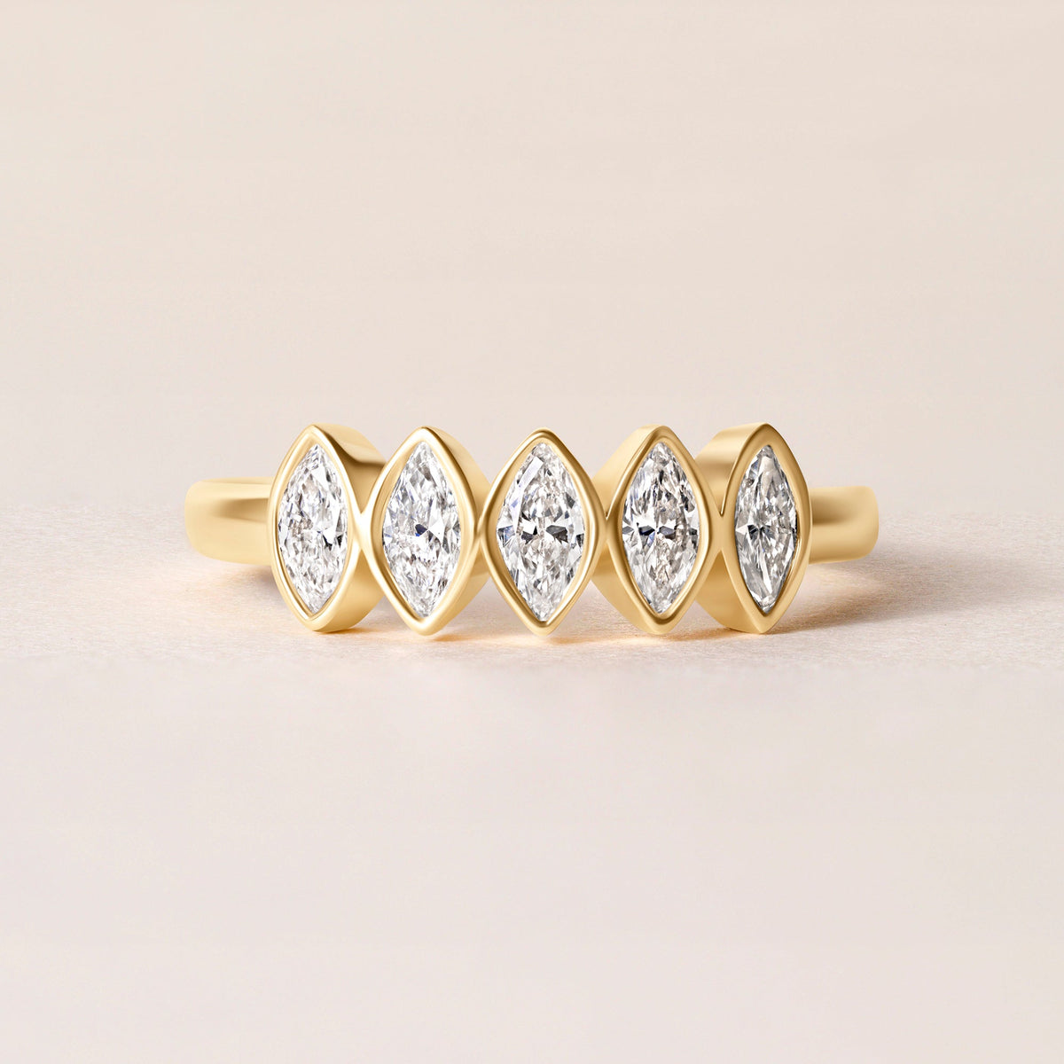 Aurora Marquise Elegance Band Ring ABB-714-MQ-D-1  - Abtin & Co.