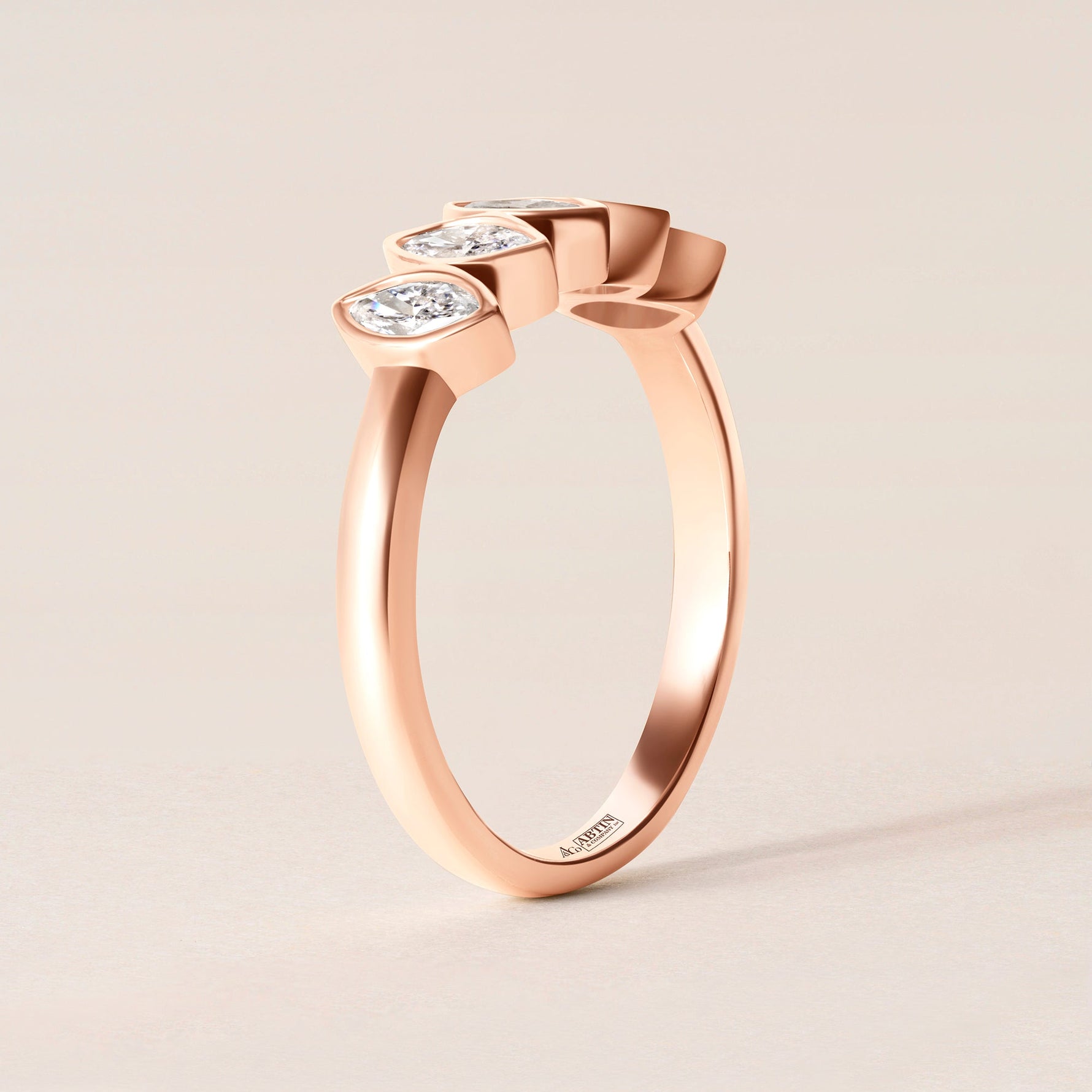 Aurora Marquise Elegance Band Ring ABB-714-MQ-D-5  - Abtin & Co.