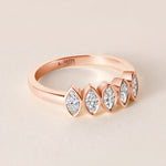 Aurora Marquise Elegance Band Ring ABB-714-MQ-D-5  - Abtin & Co.