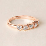 Aurora Mirror Heart Elegance Band Ring ABB-714-V2-HT-D-3  - Abtin & Co.