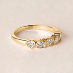 Aurora Mirror Heart Elegance Band Ring ABB-714-V2-HT-D-1  - Abtin & Co.