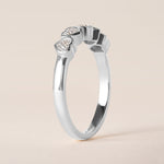 Aurora Mirror Heart Elegance Band Ring ABB-714-V2-HT-D-2  - Abtin & Co.