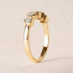 Aurora Mirror Heart Elegance Band Ring ABB-714-V2-HT-D-1  - Abtin & Co.