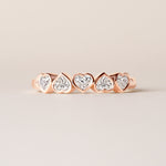 Aurora Mirror Heart Elegance Band Ring ABB-714-V2-HT-D-3  - Abtin & Co.