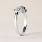 Aurora Pear Elegance Band Ring ABB-714-PR-D-3  - Abtin & Co.