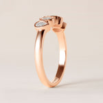 Aurora Pear Elegance Band Ring ABB-714-PR-D-5  - Abtin & Co.