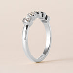 Aurora Round Elegance Band Ring ABB-714-RD-D-3  - Abtin & Co.