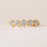 Aurora Round Elegance Band Ring ABB-714-RD-D-1  - Abtin & Co.