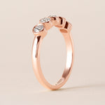 Aurora Round Elegance Band Ring ABB-714-RD-D-5  - Abtin & Co.