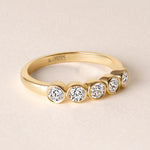 Aurora Round Elegance Band Ring ABB-714-RD-D-1  - Abtin & Co.