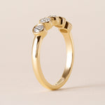 Aurora Round Elegance Band Ring ABB-714-RD-D-1  - Abtin & Co.
