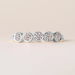 Aurora Round Elegance Band Ring ABB-714-RD-D-3  - Abtin & Co.