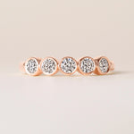 Aurora Round Elegance Band Ring ABB-714-RD-D-5  - Abtin & Co.
