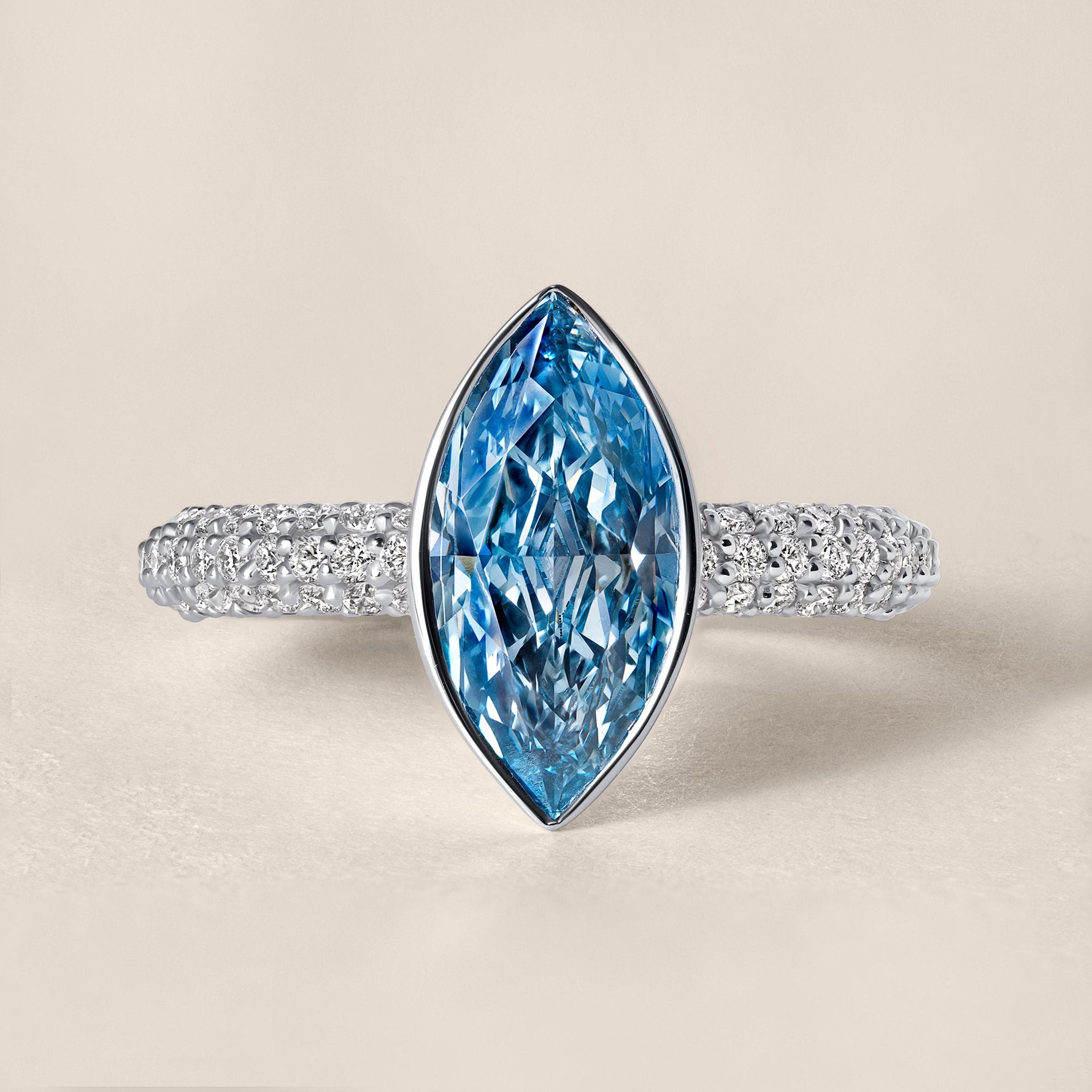 AZURA Ring Ring ABB-732W-BLGD-1  - Abtin & Co.