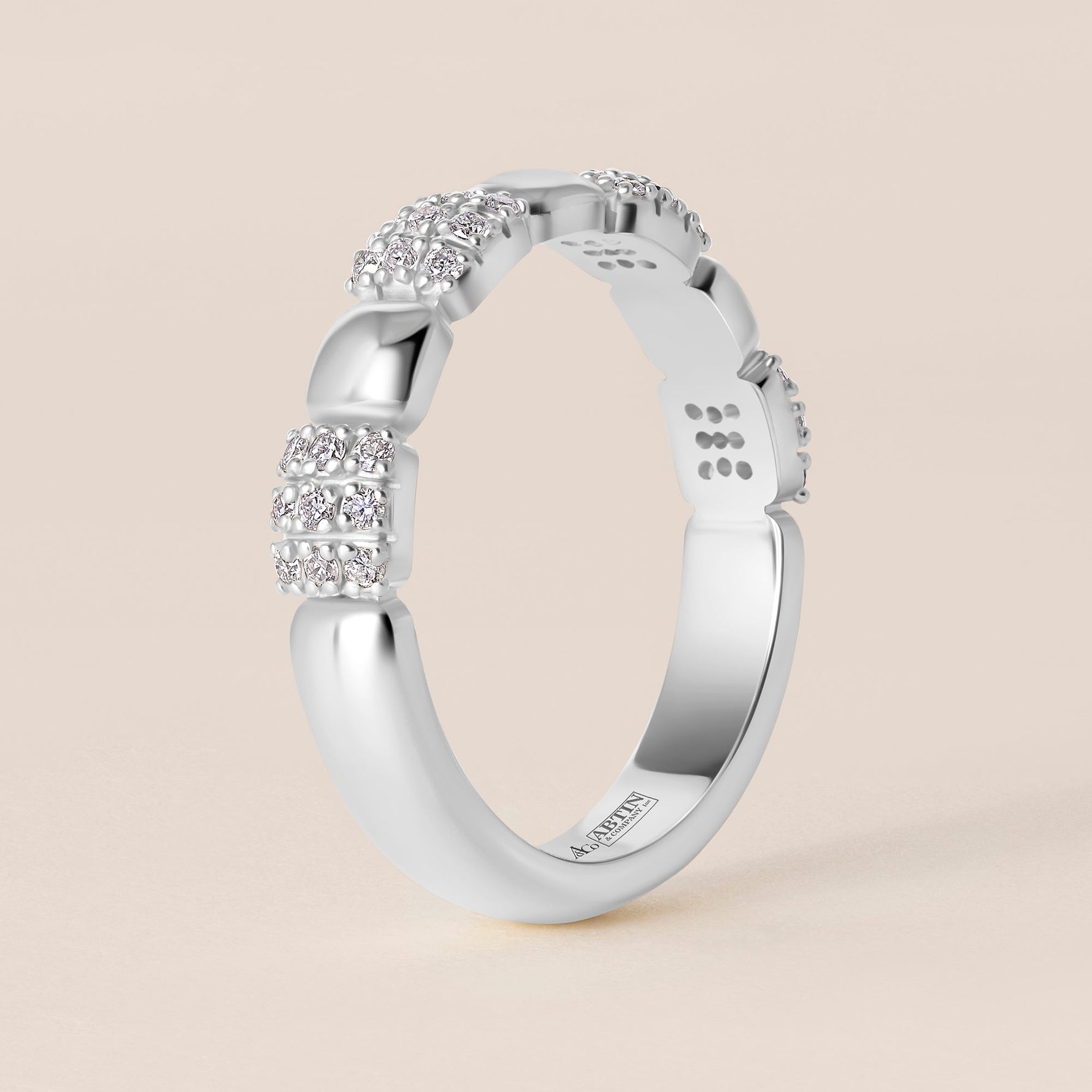 BIJOU MOSAÏQUE Band Ring ABB-773-D-6  - Abtin & Co.