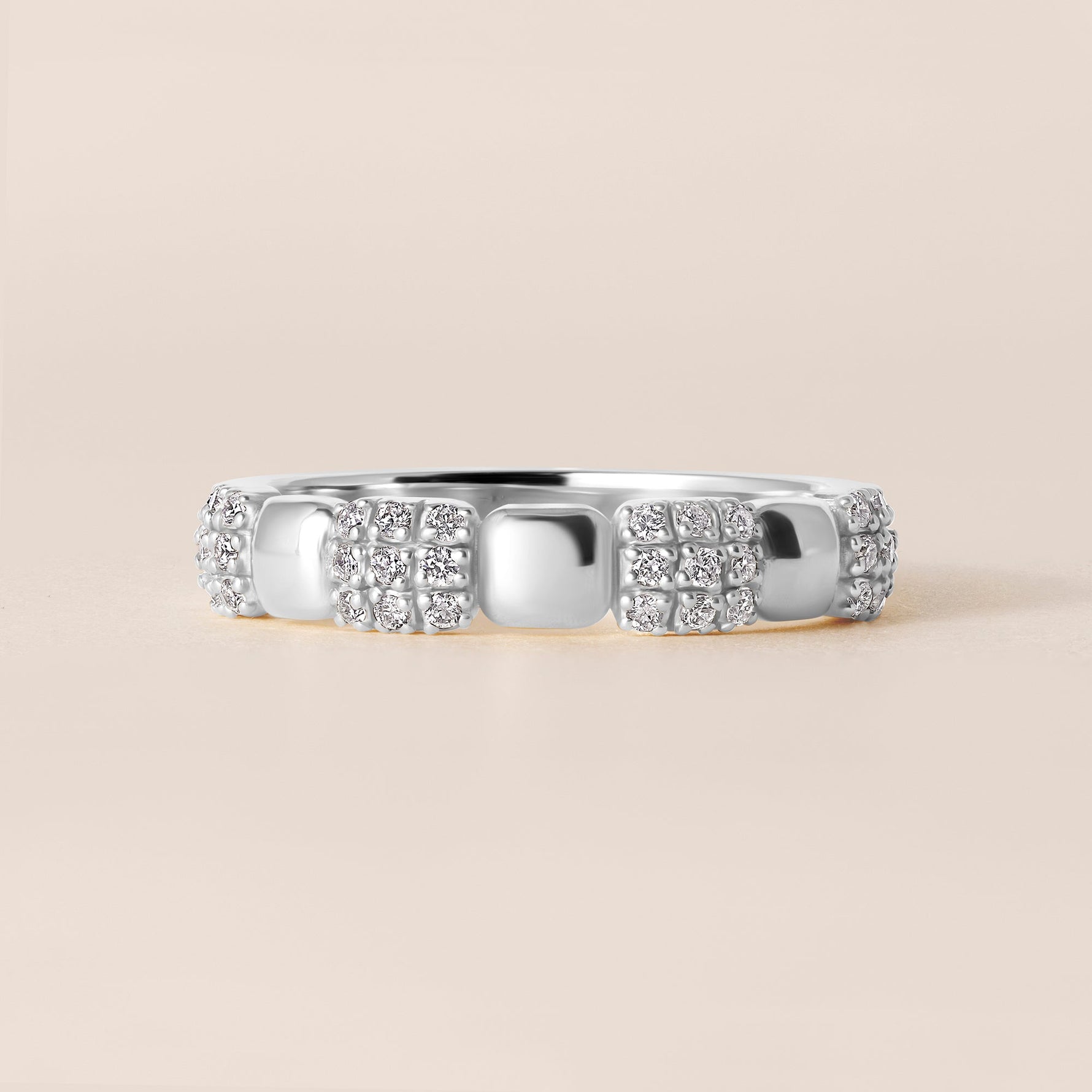 BIJOU MOSAÏQUE Band Ring ABB-773-D-6  - Abtin & Co.