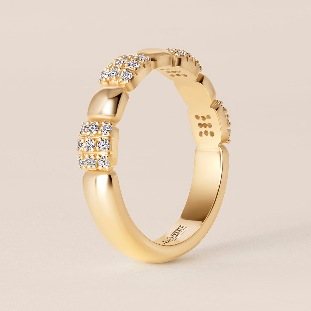 BIJOU MOSAÏQUE Band Ring ABB-773-D-1  - Abtin & Co.