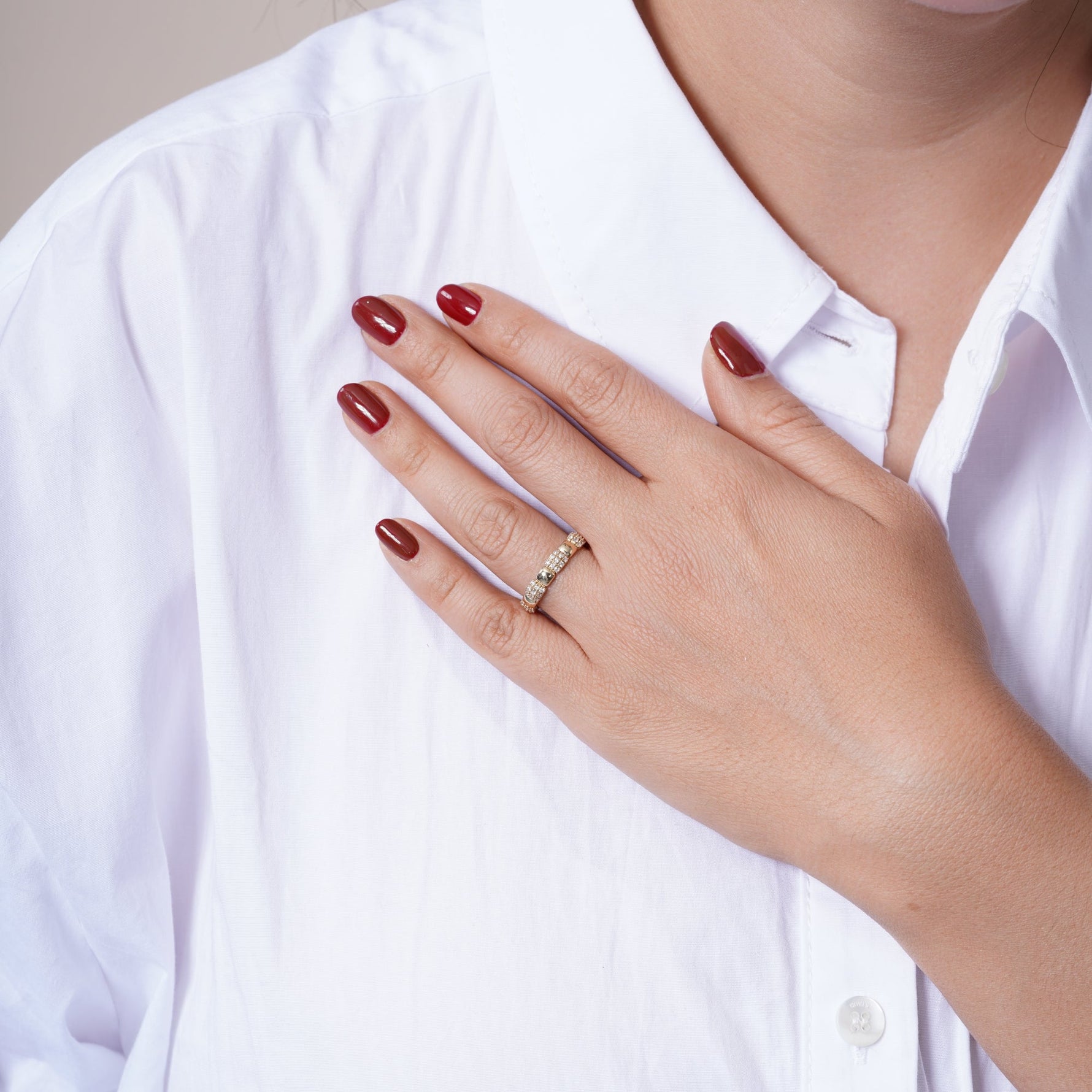 BIJOU MOSAÏQUE Band Ring ABB-773-D-2  - Abtin & Co.