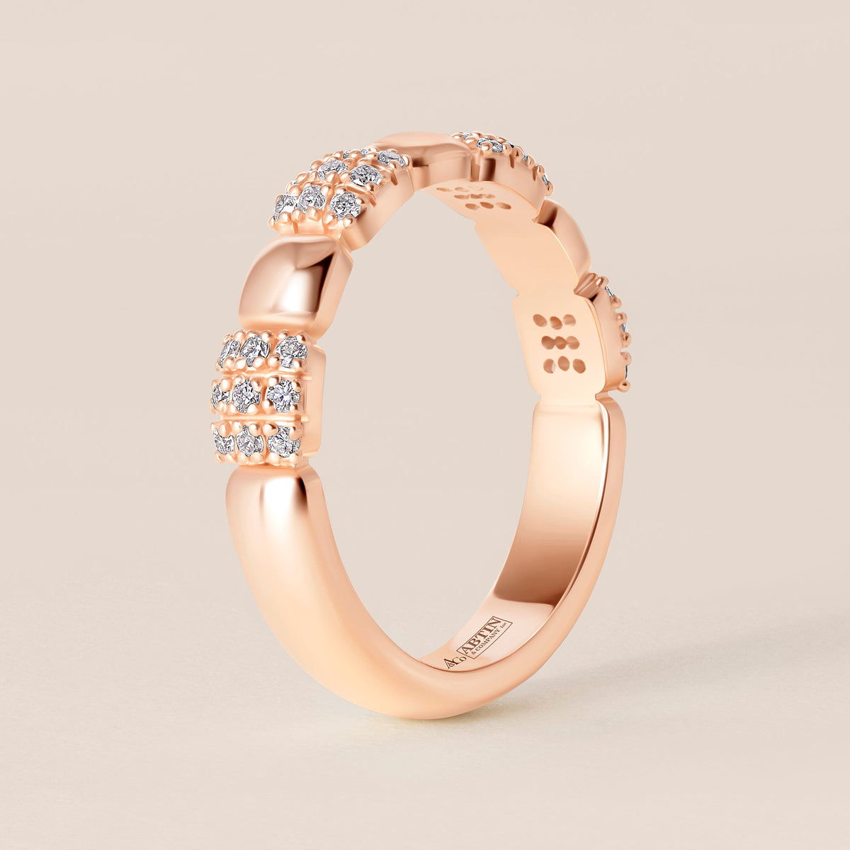 BIJOU MOSAÏQUE Band Ring ABB-773-D-10  - Abtin & Co.