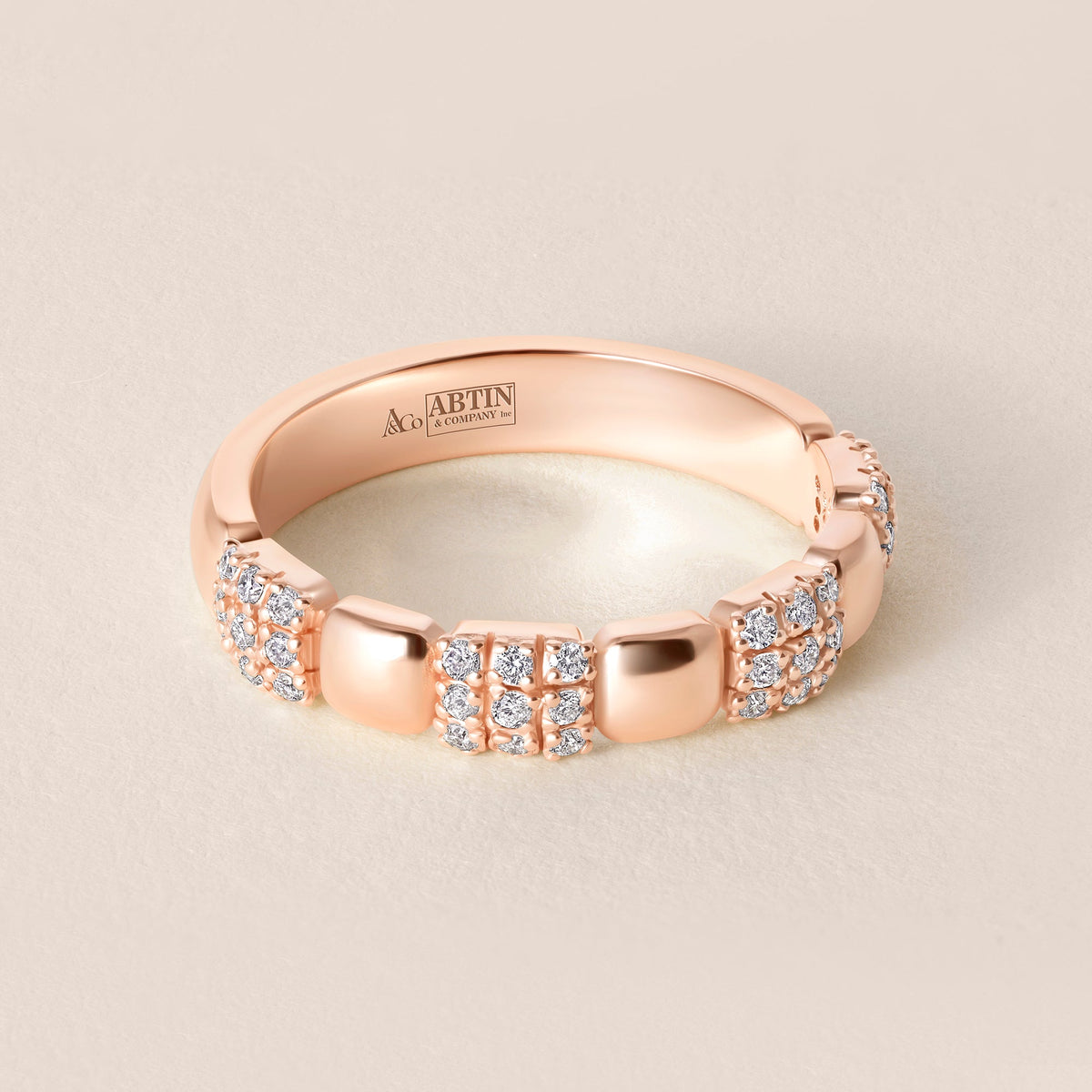BIJOU MOSAÏQUE Band Ring ABB-773-D-10  - Abtin & Co.