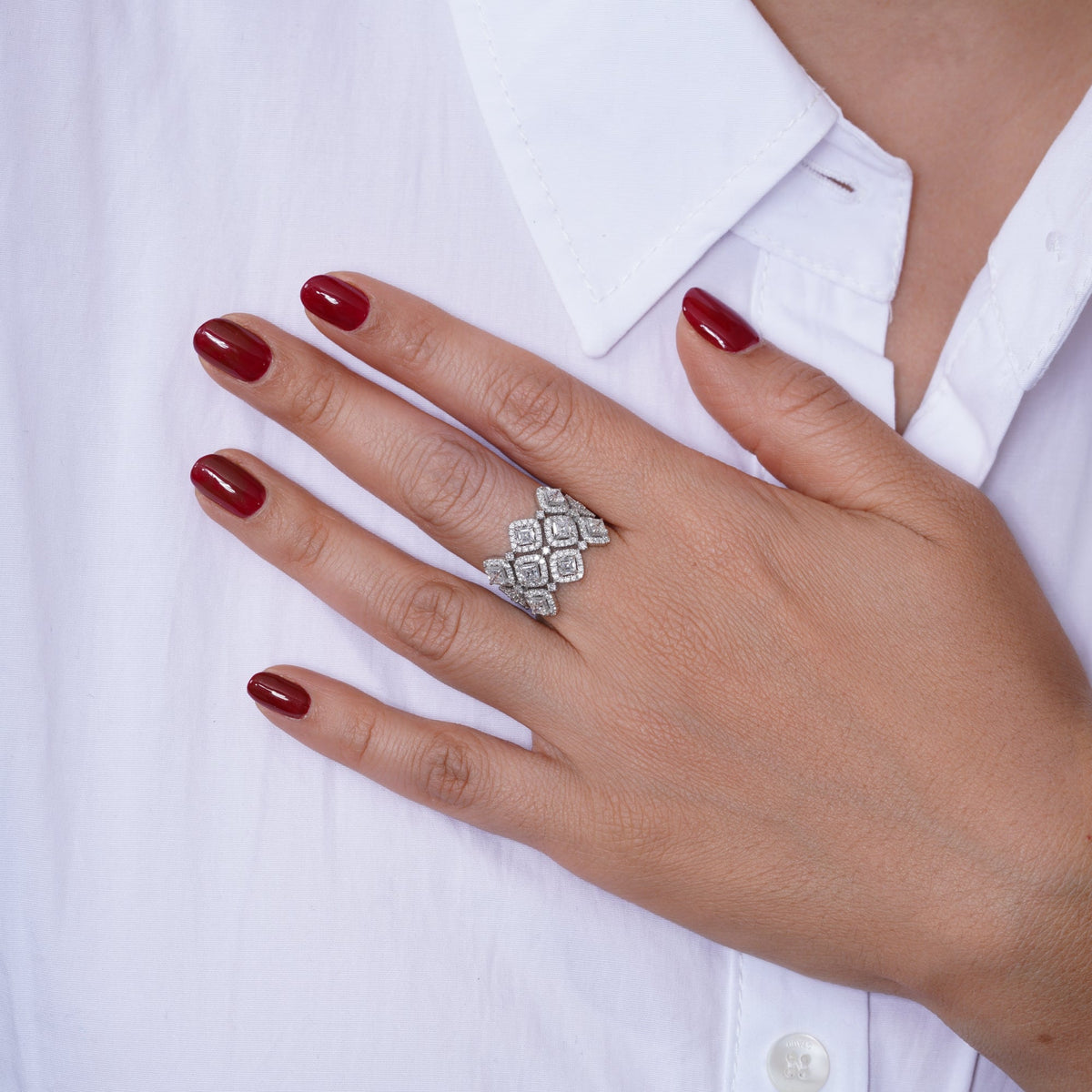 Bijou Royale Ring Ring ABB-718-LGD-1  - Abtin & Co.