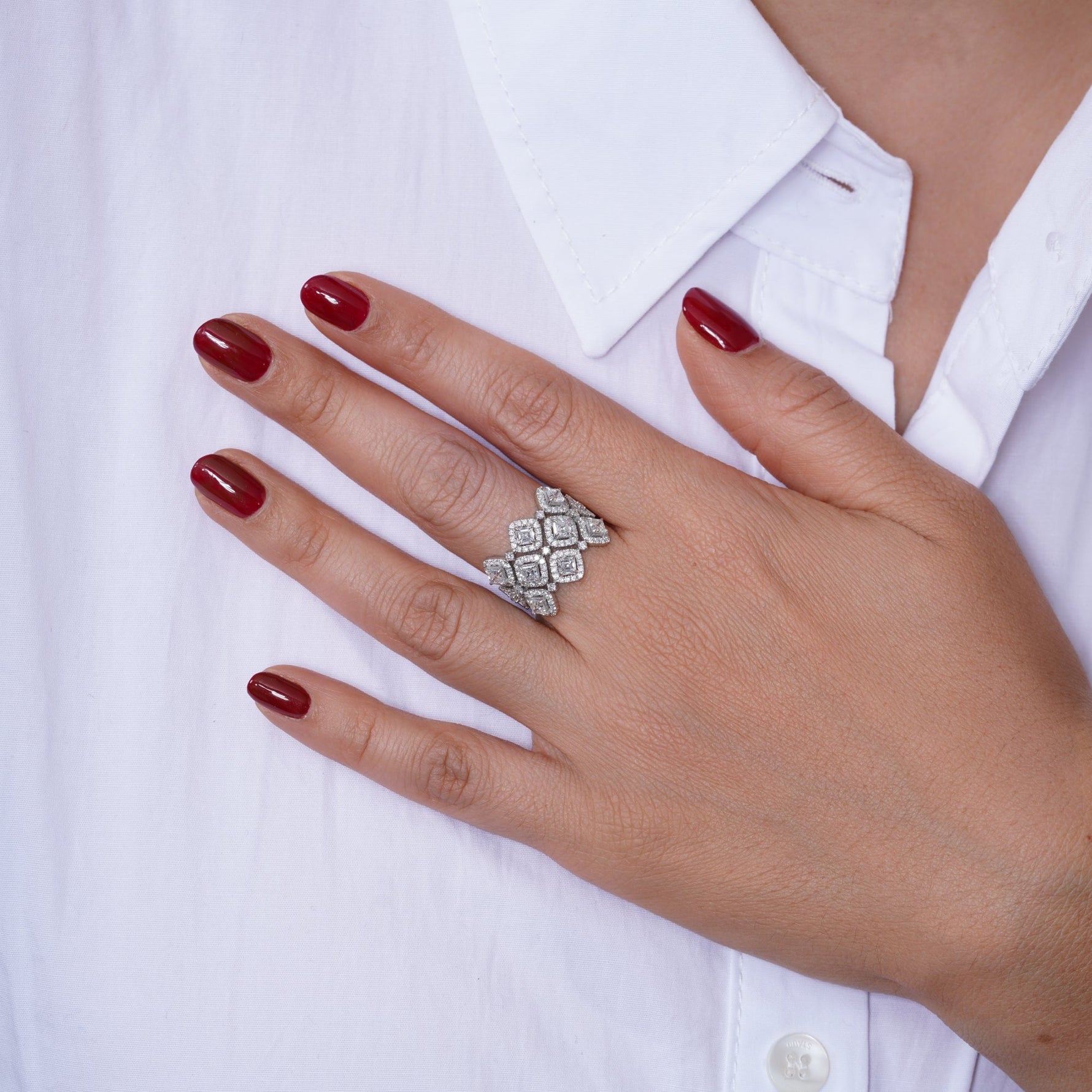Bijou Royale Ring Ring ABB-718-LGD-1  - Abtin & Co.