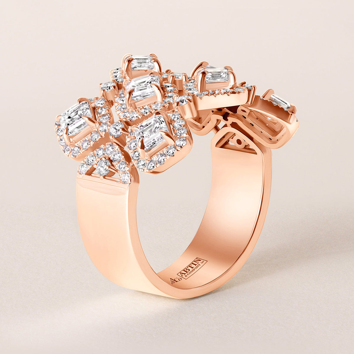 Bijou Royale Ring Ring ABB-718-LGD-3  - Abtin & Co.