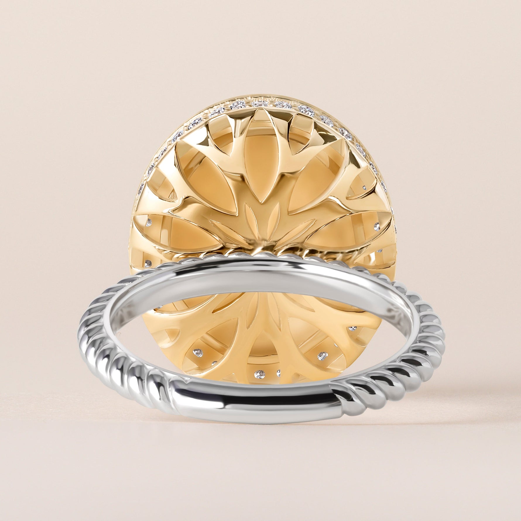 Celestial Emerald Dome Ring Ring ABB-725-EMD-1  - Abtin & Co.