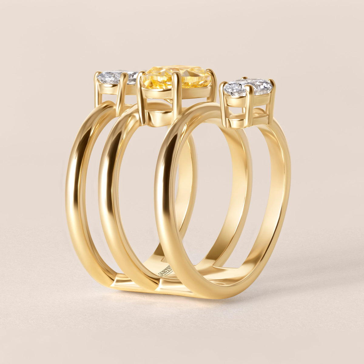 CHROMIA Ring Ring ABB-730Y-YWLGD-1  - Abtin & Co.