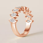 Contour Marquise Band — Halfway Ring ABB-724.1-D-5  - Abtin & Co.