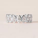 Contour Marquise Band — Three-Quarter Ring ABB-724.2-D-3  - Abtin & Co.