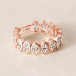 Contour Marquise Band — Three-Quarter Ring ABB-724.2-D-3  - Abtin & Co.