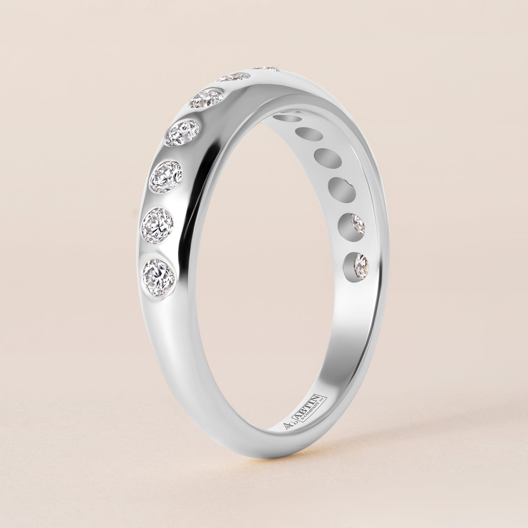 CURVA Band Ring ABB-744.1-D-5  - Abtin & Co.