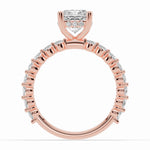 Cushion Aurielle Crown Engagement Ring Ring ABER-106-CU-LGD-11  - Abtin & Co.
