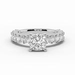 Cushion Aurielle Crown Engagement Ring Ring ABER-106-CU-LGD-6  - Abtin & Co.