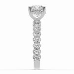 Cushion Aurielle Crown Engagement Ring Ring ABER-106-CU-LGD-6  - Abtin & Co.
