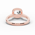 Cushion Lumière Bezel Solitaire Ring ABER-104-CU-LGD  - Abtin & Co.