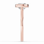 Cushion Lumière Bezel Solitaire Ring ABER-104-CU-LGD  - Abtin & Co.