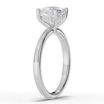 Cushion Lustre Hidden Halo Solitaire Ring ABER-101-CU-LGD-6  - Abtin & Co.