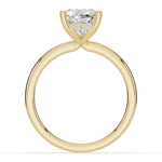 Cushion Lustre Hidden Halo Solitaire Ring ABER-101-CU-LGD-1  - Abtin & Co.