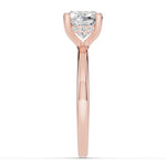 Cushion Lustre Hidden Halo Solitaire Ring ABER-101-CU-LGD-11  - Abtin & Co.