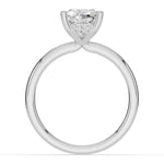 Cushion Lustre Hidden Halo Solitaire Ring ABER-101-CU-LGD-6  - Abtin & Co.