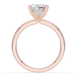 Cushion Lustre Hidden Halo Solitaire Ring ABER-101-CU-LGD-11  - Abtin & Co.