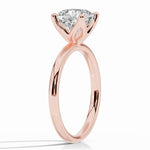 Cushion Lustre Solitaire Ring ABER-100-CU-LGD-11  - Abtin & Co.